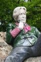 Oscar Wilde jade statue, Dublin Ireland 1